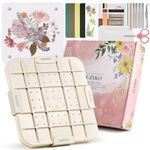 Suziko Updated 9" (23cm) Large Microwave Flower Press with Photo Frame for Quick Pressing, Drying, and Creating Pressed Flowers