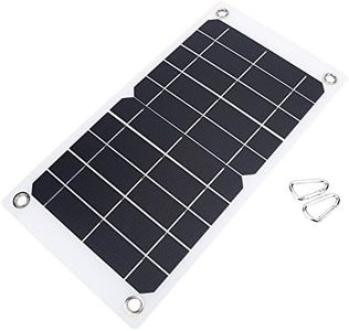 NUZAMAS Poartable 7.5W Solar Panel 5V USB Phone Charger Battery Free 2 Alloy Clips