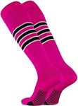 TCK Performance Baseball/Softball Socks (Hot Pink/White/Black, Medium)