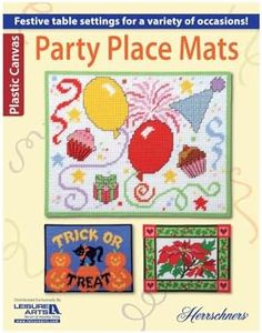 Leisure Arts Plastic Canvas Party Placemats – Pattern Book with Step-by-Step Instructions, DIY Table Décor, Unique Designs, and Creative Crafting Techniques for Home Use