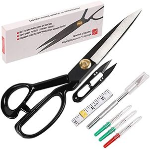 Professional Tailor Scissors 10 inch - Heavy Duty Sewing Fabric Scissors for Leather Cutting Industrial Sharp Shears Home Office Artists Students Tailors Dressmakers