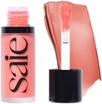 Saie Dew Liquid Blush for Cheeks - Hydrating Cream Blush Stick with a Blendable + Buildable Formula - Skincare Infused Dewy Cheek Tint for a Natural Flush - Glowy Makeup Essential - Poppy (.40 oz)