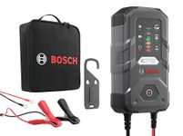 Bosch C70-B Battery Charger, 6 Amps with Trickle Function - for 12V/24V, 2 Ah to 230 Ah, Lead-Acid, EFB, Gel, AGM and SLI Batteries | Bikes, Cars & Commercial Vehicles