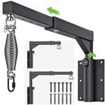 BeneLabel Wall Mount Heavy Bag Hanger with Spring and Swivel - Adjustable Boxing Bag Bracket for Home Gym - Heavy Duty Metal Punching Bag Stand - Holds up to 800 lbs - Compatible with Most Heavy Bags