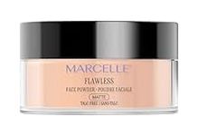 Marcelle Flawless Loose Face Powder, Translucent, Talc-Free, Ultra-Light, Mattifying, Natural & Smooth Finish, Flawless Complexion, Long-Lasting, Hypoallergenic, Fragrance-Free, Cruelty-Free, 55 g