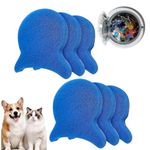 6Pcs Pet Hair Remover for Laundry,Reusable Washing Machine Lint Catcher –Traps Dog & Cat Hair,Effective for Clothes, Bedding, Blankets & All Fabrics