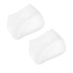 HEALLILY Silicone Heel Covers Height Increase Insoles Inserts Gel Heel Cushion Plantar Fasciitis Inserts Pads Heel Guards Supports for Foot Leg Length Heel Relief (5. 5cm)