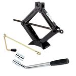 Supernic Scissor Jack 2 tonne Heavy Duty Lifting Jack Lift Wind Up Tools 2T Car Jack + Cross Wheel Brace/Nut Wrench