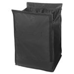 Rubbermaid 1902702 Quick Cart Replacement Liner (Medium, Pack of 6) Black