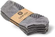 Grip Socks for Women - Pilates Socks with Grips for Women - Non Slip Socks Womens - Grippy Socks for Women - 3 Pairs