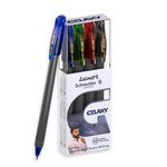 Luxor Schneider Gelaxy Gel Pen | Pack of 4 - Assorted Ink Colour | Refillable | 0.7 mm tip | Quick dry ink | German Technology | Smooth writing experience | Pens For Students