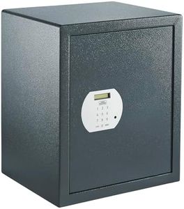 BURG-WÄCHTER Möbeltresor mit elektronischem Zahlenschloss, Inkl. Fachboden, Zur Wand- und Bodenbefestigung, 59,8 l, 26 kg, Pure-Safe PS 140 E, anthrazit