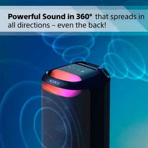 Sony SRS-XV800 Wireless Party Speaker – 360° Sound, MEGA BASS, 25h Battery, Black