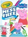 Crayola Mess Free Color Wonder Colouring Pages & Markers, Peppa Pig, Includes 18 Pages of Peppa Pig Characters and Scenes with Surprises and 5 Special Markers, Won't Colour on Skin or Fabric