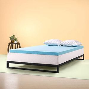 Zinus Cubrecolchón 90x190 cm - Altura 7,6 cm - Colchón de espuma de memoria - Cubrecolchón