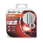 Osram Xenarc Night Breaker Laser D3S, 200% More Brightness, Hid Xenon Bulbs, Discharge Lamps, 66340Xnl-Hcb (Twin), Silver