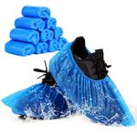 flintronic Plastic Shoe Covers, Disposable Shoe Covers, Eco-Friendly Shoe Covers, Waterproof Non-slip Dust Covers, Suitable for Keeping Shoes/Floors/Carpets Clean and Tidy