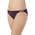 Vanity Fair Women's Illumination String Bikini Panty 18108 Style Underwear, Sangria, S