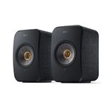 KEF LSX II - Wireless Bookshelf Speakers, Black | Active Speakers | TV | PC | Gaming | HDMI