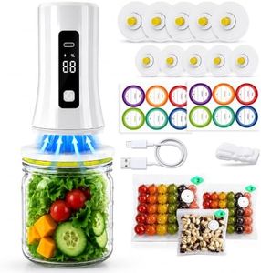 Salario 4-in-1 Handheld Vacuum Sealer for Food with Reusable Canning Lids