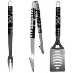 NFL Oakland Raiders Tailgater BBQ Set (3 Piece), Steel