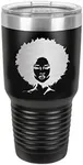 ArtPaperWonders 30 oz Travel Tumbler African American Woman Stainless Steel CoffeeCup