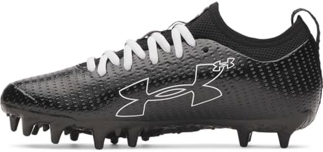 Under Armour Boys' Blur Select JR Football Cleats, (002) Black/Black/White, 6, US