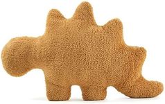 NXCHIZS Dino Nugget Pillow Plush, Funny Chicken Nugget Plushie Birthday Gift, Dino Decorative Throw Pillow for Kids Room Decor, Dinosaur Stuffed Animal Idea Birthday Gift for Teens Kids and Adult