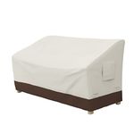 Amazon Basics 3 Seater Bench Cover, Beige + Tan