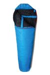 Snugpak Travelpak 2 WGTE - Sleeping Bag with Built-in Mosquito Net, Sanitary Fabric, Insulated Shoulder Baffle -Sleep Bag for Camping, Hiking & Tropical Travel - Included Compression Sack - Blue