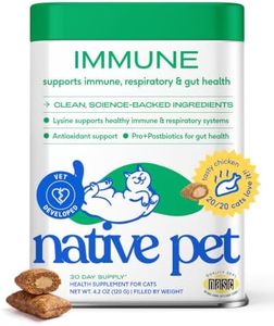 Native Pet Cat Immune Support Lysine - L-Lysine for Cats Allergy Relief