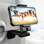 Phone Stand Holder, Klearlook Universal Cell Phone Mount 360 Degree Rotating Adjustable Phone Clamp Compatible with i'Phone 12 Pro Max/12 Pro/12 Android Phones for Airplane Trays Desk Bed Cabinet