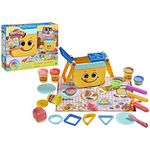 Play-Doh Picnic Shapes Starter Set, Preschool Toys for 3 Year Old Girls & Boys, Preschool Crafts, Play Food, 12 Tools & 6 Modeling Compound Colors