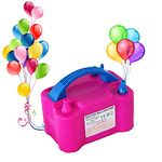 Portable Dual Nozzle Electric Balloon Pump. Made From Heavy Duty Polypropylene. Long Life Powerful 220-240V 600W Motor. For Any Occasion – Parties, Weddings, Birthdays, Events, Activities