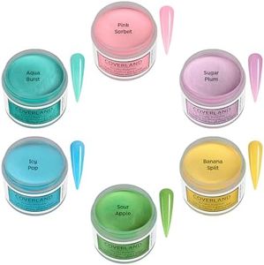 Tones Coverland Professional Acrylic Nail Powder Spring Collection "Sugar Rush" (6 Pc x 1.5 oz) for Nail Art