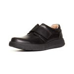 Clarks Men's Un Abode Strap Loafers, Black Black Leather, 9 UK