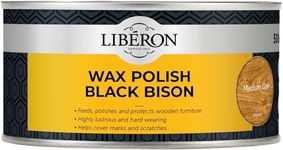 Libéron Wax Polish Black Bison Paste Medium Oak 500ml