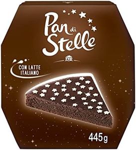 Pan di Stelle Torta Pronta da Gustare al Gusto di Cioccolato per una Merenda Gustosa e Morbida, 445 g