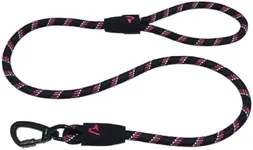 4ft/5ft Reflective Rope Dog Leash with Soft Rubber Handle - Perfect for Medium and Large Sized Dogs