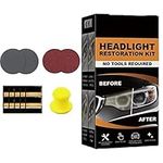 KEVGNRO Restowipes Headlight Restoration Kit, Restowipes Headlight Cleaner Wipes, Polish Headlights Lens Restore Cleaner for Car (1 Set)