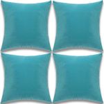 Yonous Cushion Covers, Soft Premium Velvet Decorative Throw Pillow for Sofa Bed Couch Chair, Set of 4, Teal, 16 x 16 inch / 40 x 40 cm