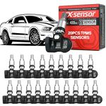 Autel TPMS Sensor 315MHz + 433MHz Dual Frequency Tire Replacement MX Sensor for All Cars, Same as OE Censor, 100% Cloneable Pressure Monitor System Censor (Metal Valve, Press-in, 20PCS)
