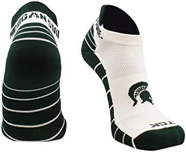 Michigan State Spartans Golf Socks with Tab (White/Green, Large)