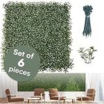 Winbold Grass Wall Panels 20X20 - Pack of 6 Outdoor Decor Garden Fence - Artificial Boxwood Panel - Greenery Backdrop Wall - Fake Grass Wall Backdrop, Privacy Fence for Backyard Decor