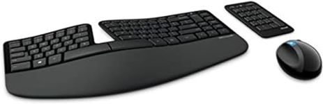 Microsoft Sculpt Ergonomic Wireless Bluetrack Desktop - Keyboard and Mouse Combo: Ergonomic design, Microsoft Wireless Mouse and Keyboard (French)