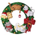 Bucilla Felt Wreath Applique Kit 15" Round-Holiday Housecats