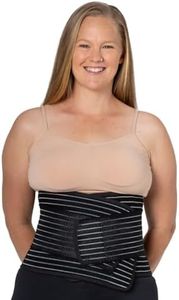 MammaBump Post-Pregnancy Belly Band, Post-Partum Recovery & Support, C-Section Recovery, Pelvic Floor Recovery, Bamboo (Black, Large)