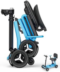 PAISEEC L5 Mobility Scooter Lightweight, 15/30 Miles, 1-Step Fold, 32 lbs