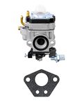 QWORK® Carburetor 22cc 26cc 33cc 34cc 36cc 11mm, for Hedge Trimmer, Brush Cutter, Chainsaw Engine