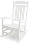 Poly-Wood R100WH Presidential Rocker, White